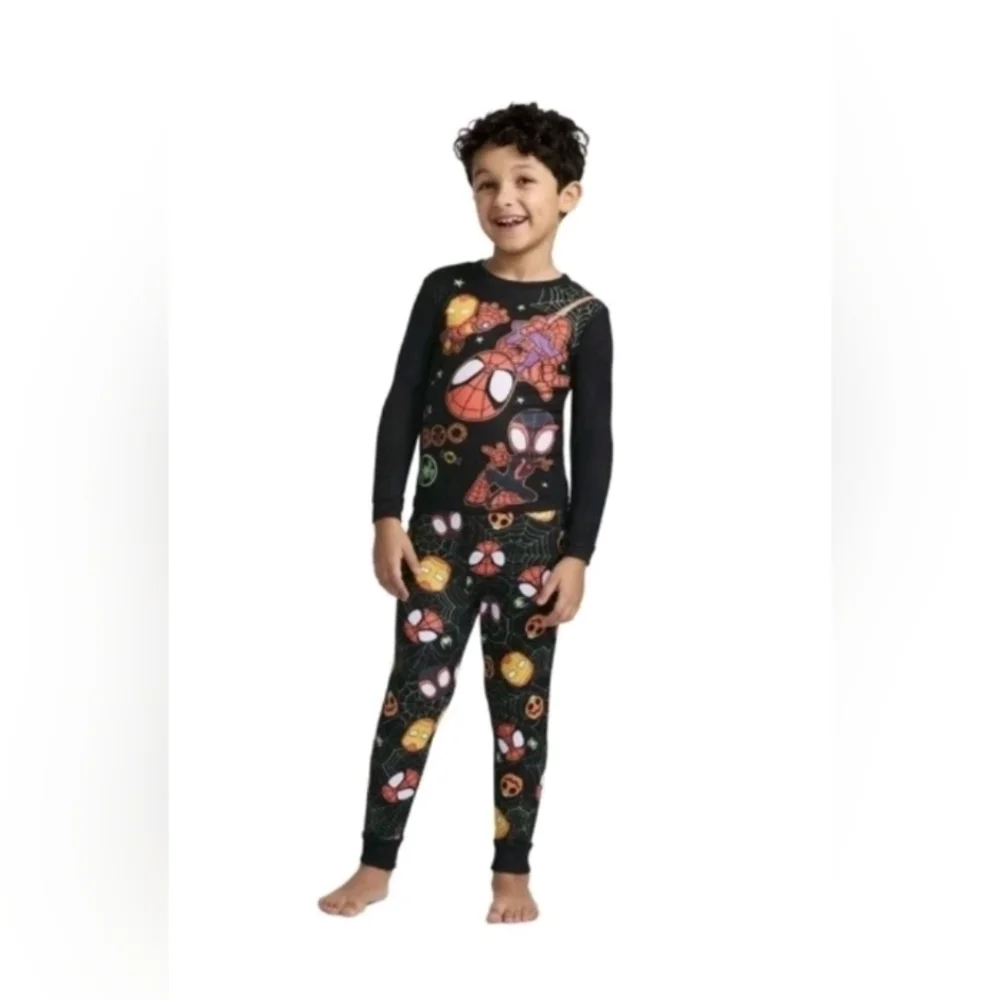 Spiderman Black 2 Piece Halloween Pajamas Boys 2T By Marvel